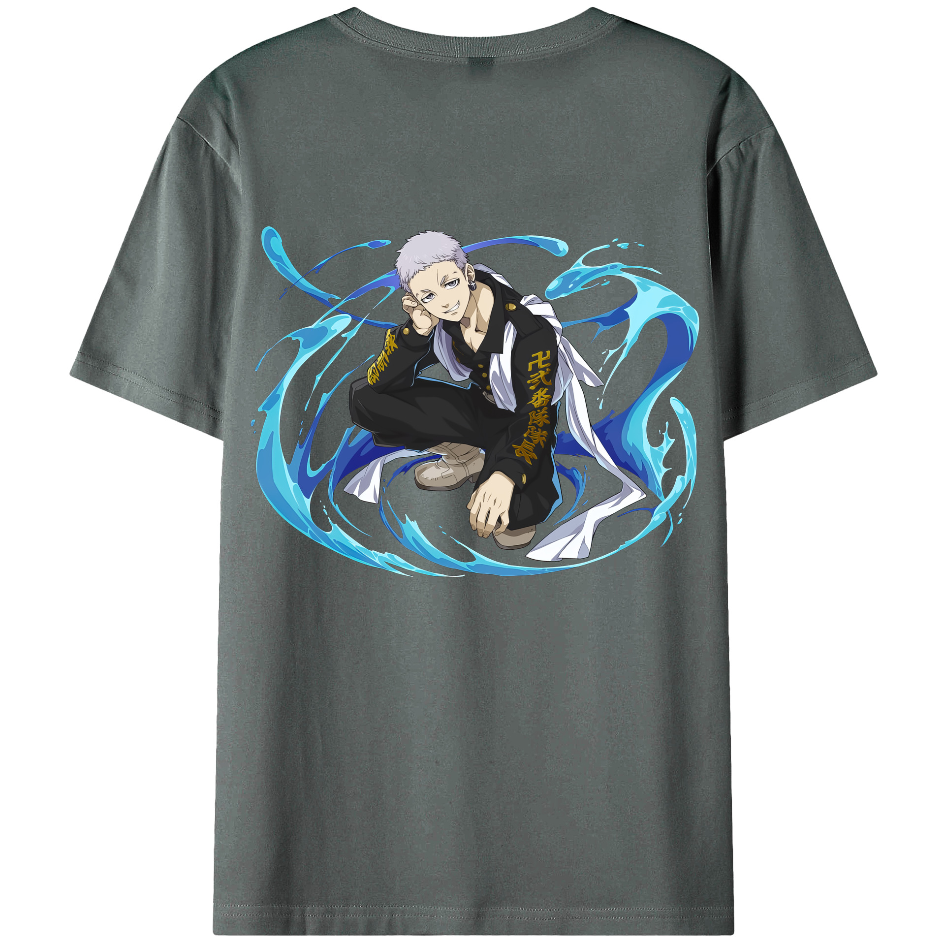 （画像用） 東京リベンジャーズ Tokyo Revengers 綿100％ メンズ半袖Tシャツ（バックプリント） 通気性